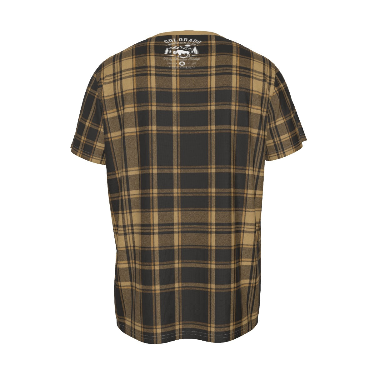 Colorado Mountain Club Plaid T Shirt – Rustic Outdoor Heritage Graphic Tee