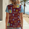 Aston Villa Women‘s V-neck T-Shirt|210GSM
