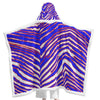 Buffalo Football Unisex Wearable Hooded Blanket – Red Blue White Zebra Game Day Style – lightweight game day shirt, lightweight game day shirt, image 1.0