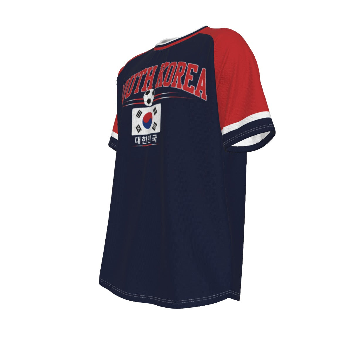 South Korea Soccer T-Shirt Blue Red – South Korea Football Shirt Taeguk Warriors Fan Tee streetwear fashion product image 7