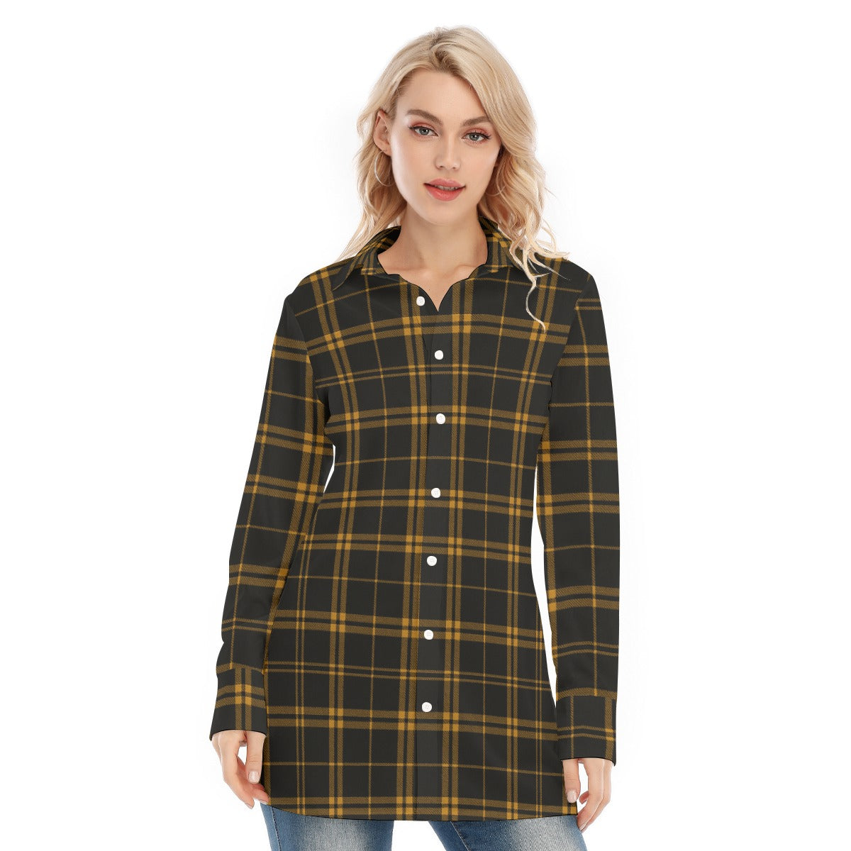 kansas jayhawks tartan plaid women shirt women tartan plaid game day fashion