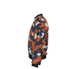 White Smoke Chicago Football Camo Bomber Jacket – Navy Orange Game Day Streetwear Jacket