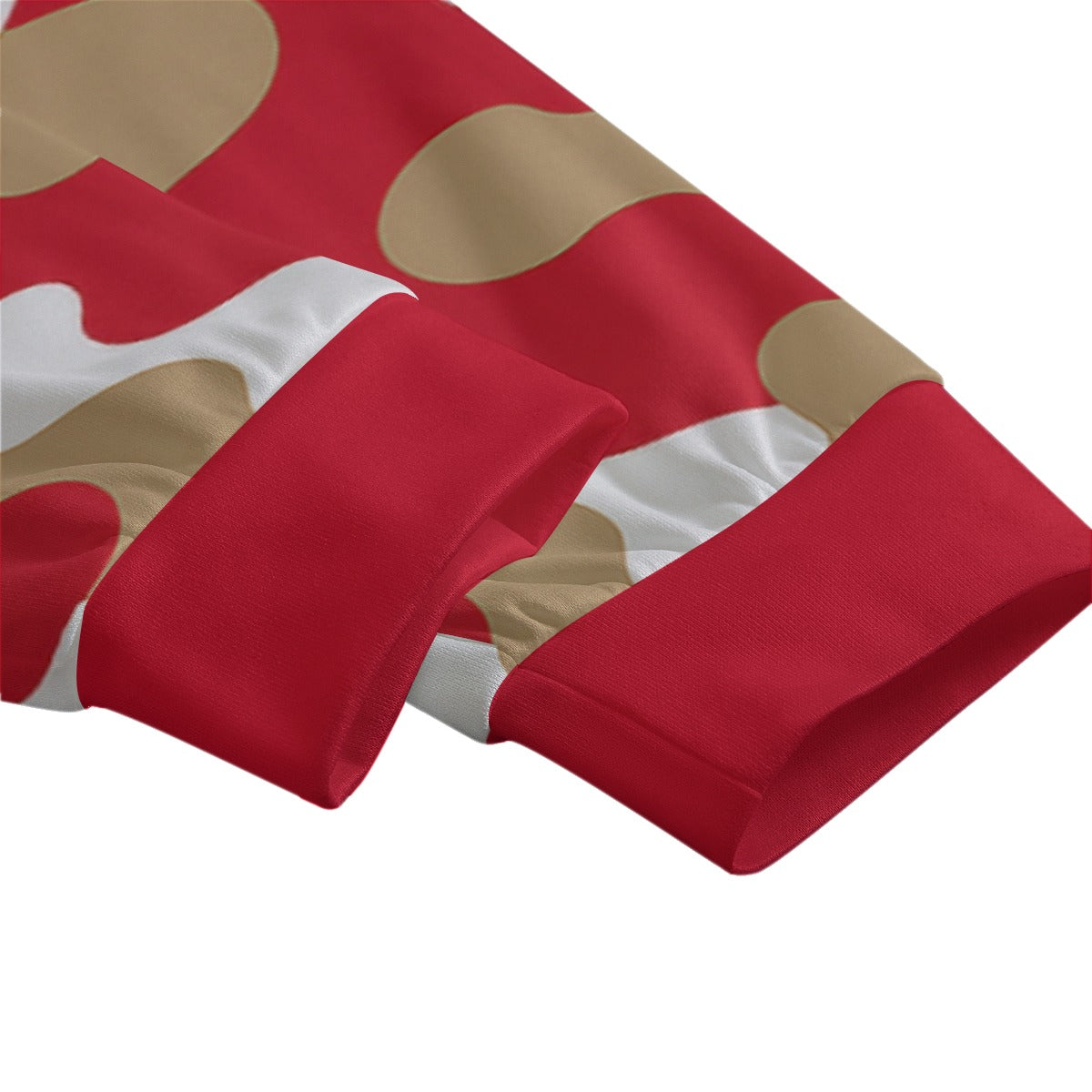 White Smoke San Francisco Football Camo Sweatpants With Waistband – Red Gold Streetwear Game Day Pants