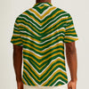 Antique White Green Bay football Men's Hawaiian Shirt With Button Closure |115GSM Cotton poplin