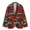 Cleveland Football Blazer Men Black Red Game Day Jacket