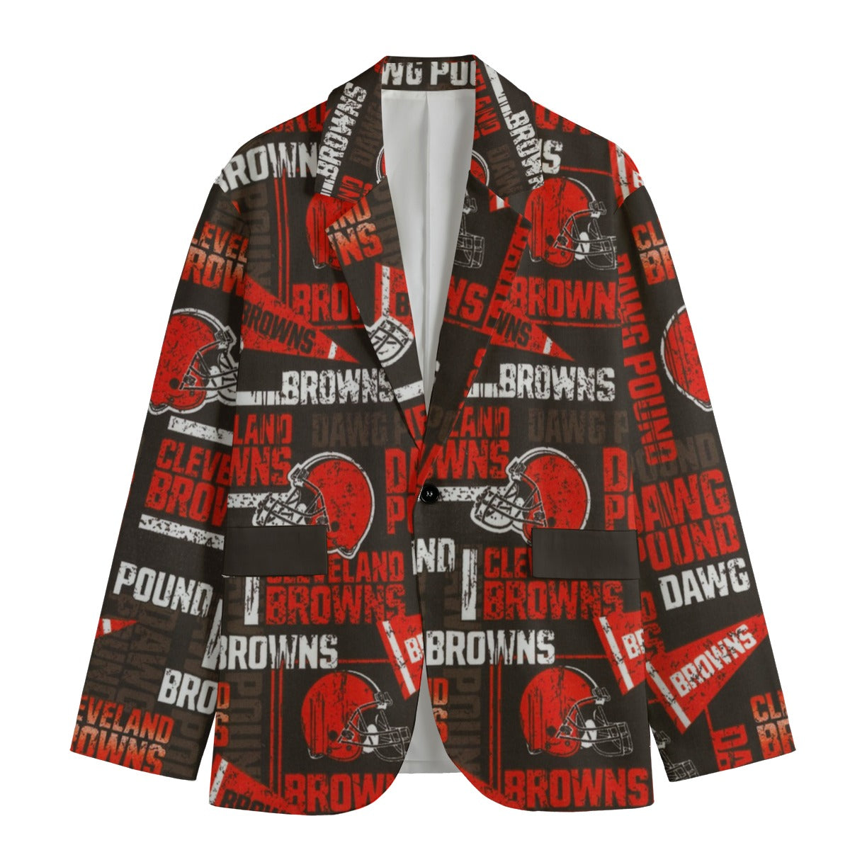 Cleveland Football Blazer Men Black Red Game Day Jacket