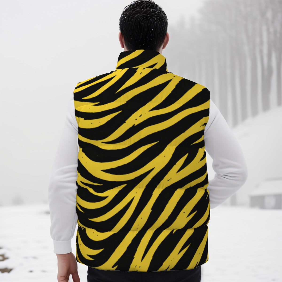 Lavender Pittsburgh Football Yellow Black Zebra Unisex Down Vest – Game Day Streetwear