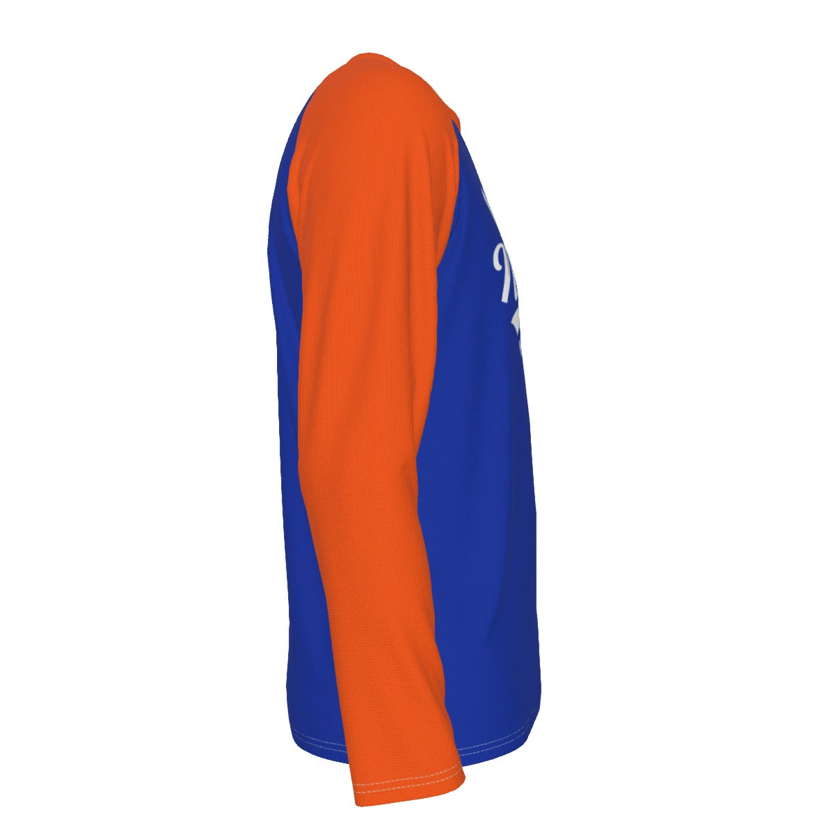 New York Baseball Raglan Long Sleeve T-Shirt – Blue and Orange City Athletic Style