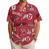 Utah Utes Men's Hawaiian Shirt|150GSM varsity sportswear product image 1.0