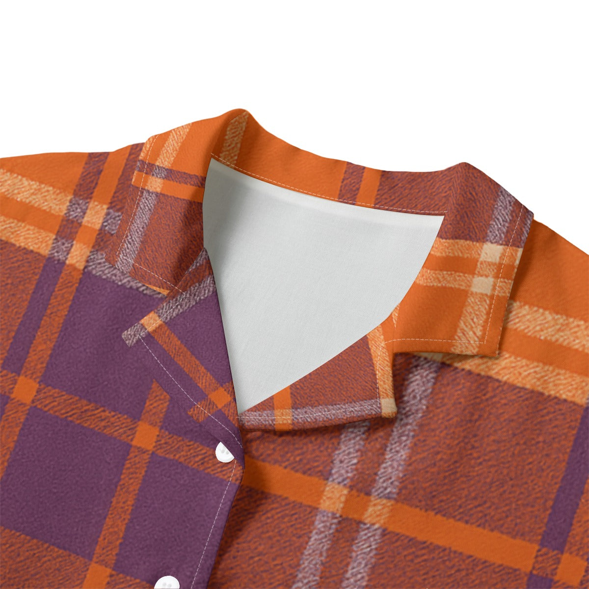 auburn tigers tartan plaid orange navy  women tartan plaid game day shirt