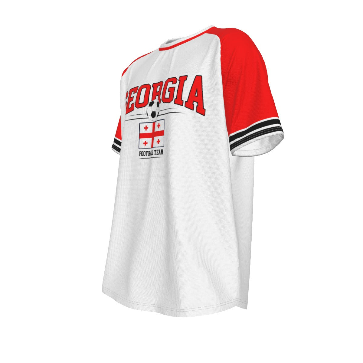 White Smoke Georgia Soccer Fan T-Shirt – Vintage Georgia Football Shirt Retro Georgian National Team Style | Classic Georgia Soccer Tee