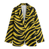 Pittsburgh Football Yellow Black Zebra Women’s Leisure Blazer – Game Day Streetwear Jacket – casual fan outfit, football shirt, image 1.0