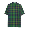 Notre Dame Fighting Irish Green Navy Gold Plaid Womens Hawaii Shirt Rayon 8 green navy gold plaid women fashion apparel