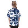 Penn State Nittany Lions Kid's Hawaiian Vacation Shirt White varsity sports apparel