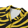 White Smoke Pittsburgh Football Yellow Black Zebra Women’s Hawaii Shirt 120GSM – Game Day Summer Style