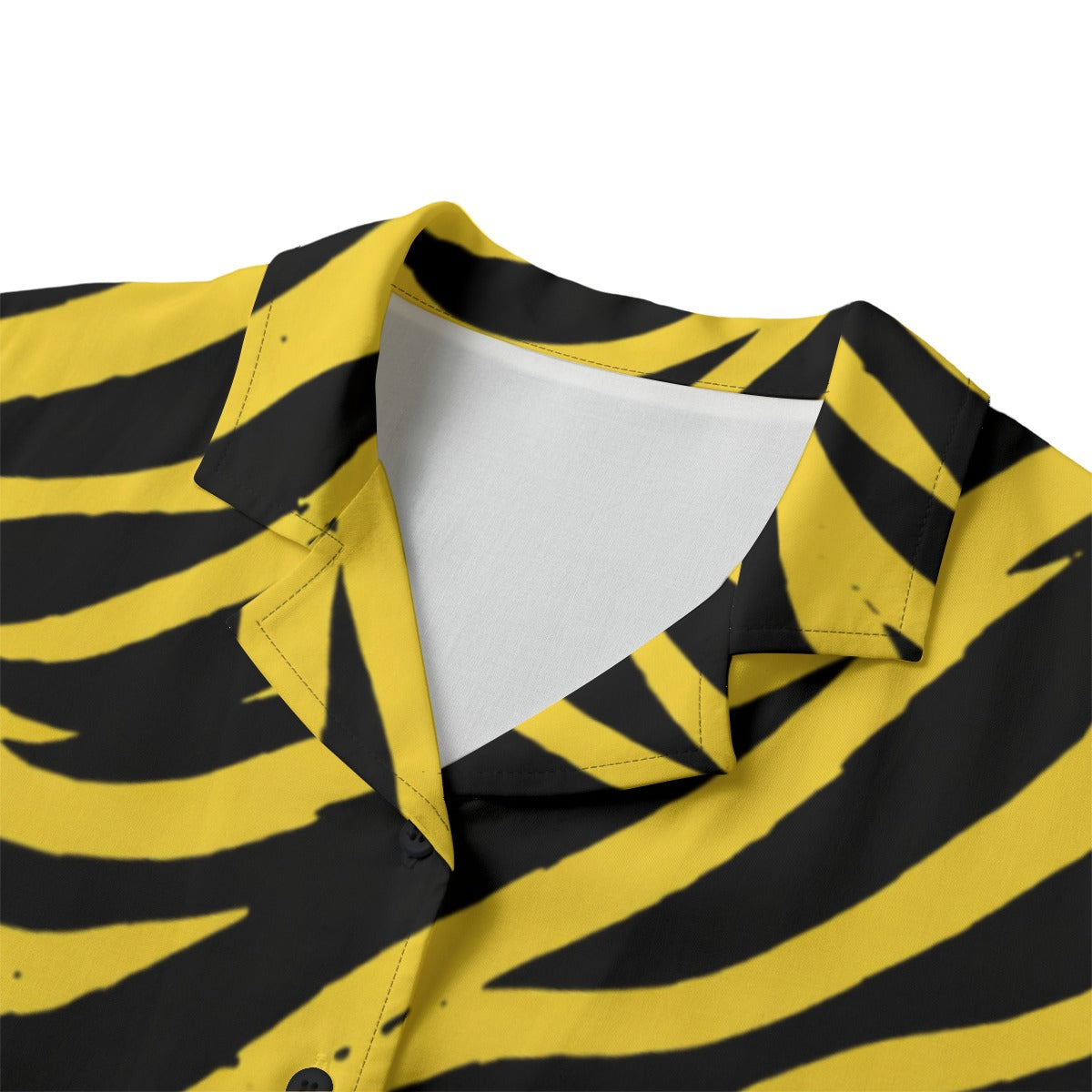 White Smoke Pittsburgh Football Yellow Black Zebra Women’s Hawaii Shirt 120GSM – Game Day Summer Style