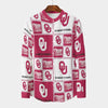Oklahoma Sooners Stand Collar Shirt With Long Sleeve|110GSM Imitation Flax - Big 12 football apparel varsity sportswear product image 1.0