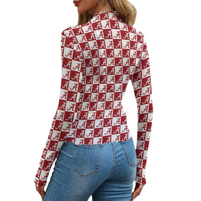 Alabama Crimson Tide Women's Mesh T-shirt White varsity sports apparel
