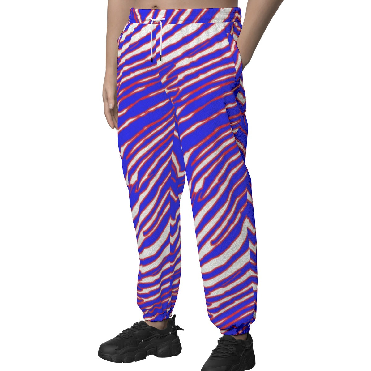 Buffalo zebra game day football Unisex Textured Casual Pants