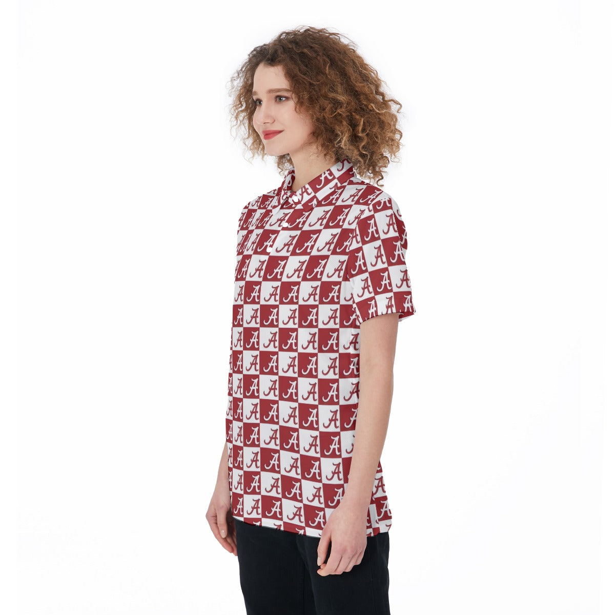 Alabama - Crimson Tide Women's Polo Shirt White varsity sports apparel