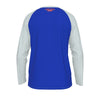 Dark Slate Blue Chicago Long Sleeve Raglan Shirt – Vintage Varsity Athletic College Style Tee