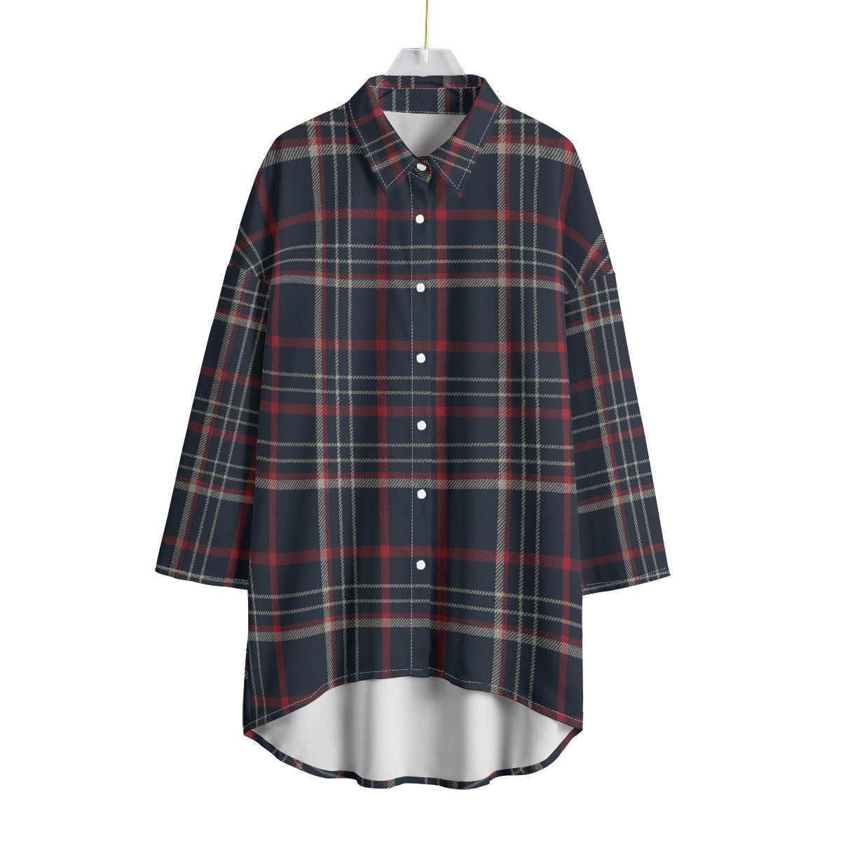 connecticut huskies tartan plaid women shirt