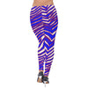 White Smoke Buffalo Zebra Football Women's High-Stretch Leggings