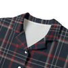 navy gray plaid women game day shirt
