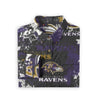 baltimore-ravens-mens-casual-lapel-long-sleeve-shirt-125gsm-cotton purple black football outfit front view