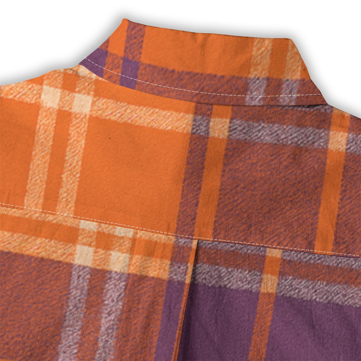 auburn tigers tartan plaid orange navy  women tartan plaid game day shirt