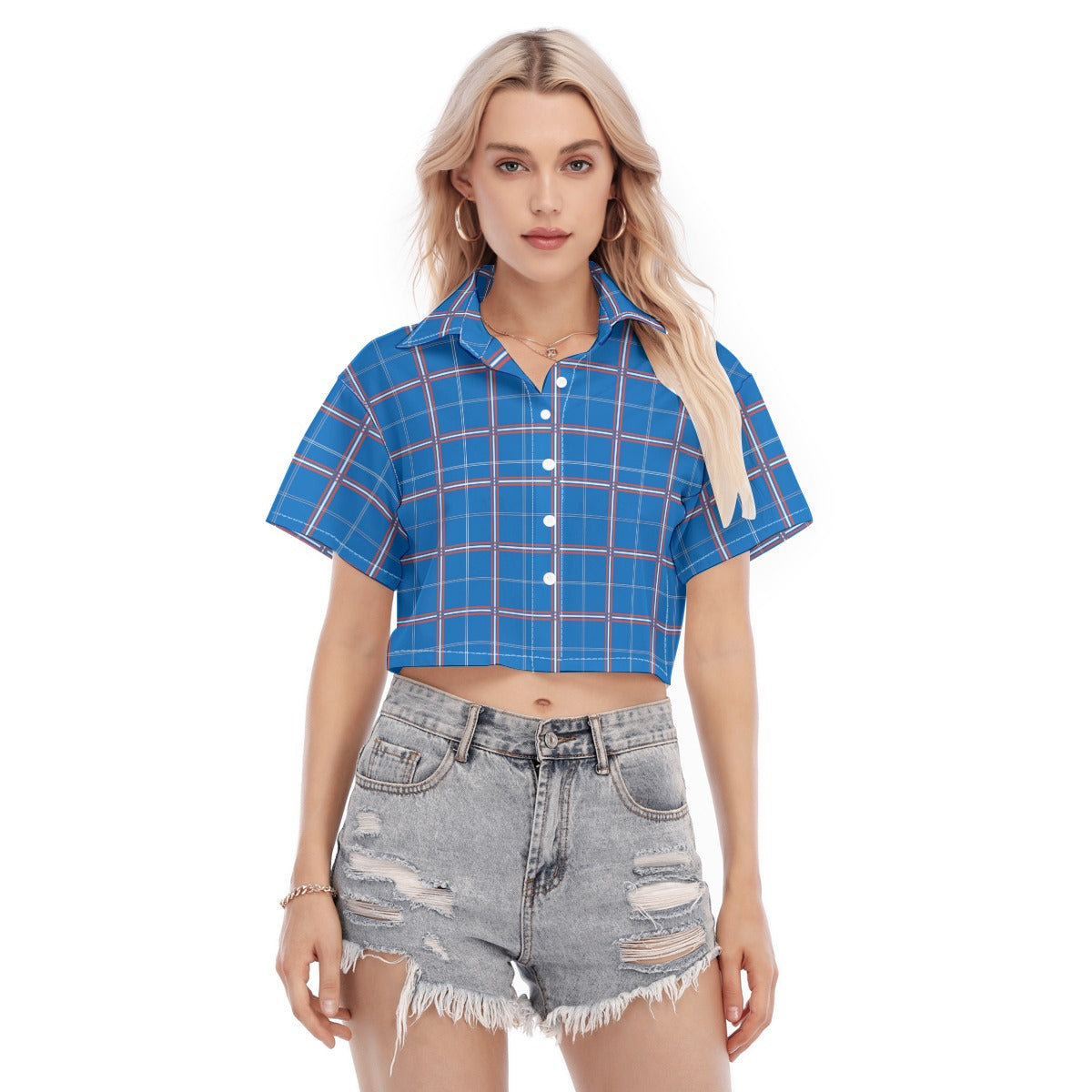 kansas jayhawks tartan plaid women shirt women tartan plaid game day fashion