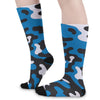 Carolina Panthers Camo Long Socks – lightweight game day shirt, game day outfit, image 1.0