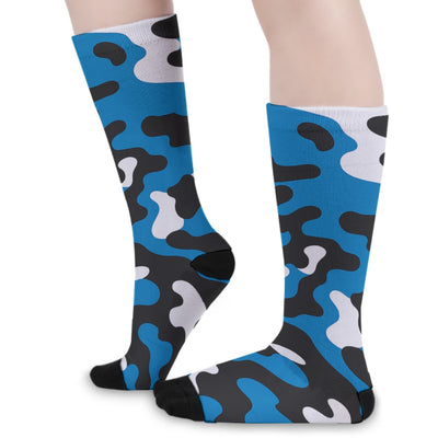 Carolina Panthers Camo Long Socks – lightweight game day shirt, game day outfit, image 1.0