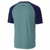White Smoke San Antonio Texas TX Teal and Navy Blue Varsity T Shirt Men Athletic Raglan Tee