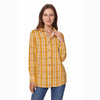 Tennessee Volunteers Orange White Plaid Womens Long Sleeve Shirt 2 orange white plaid women fashion apparel