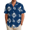 Tampa Bay Rays Men's Hawaiian Shirt|150GSM tampa bay rays baseball fan apparel game day outfit