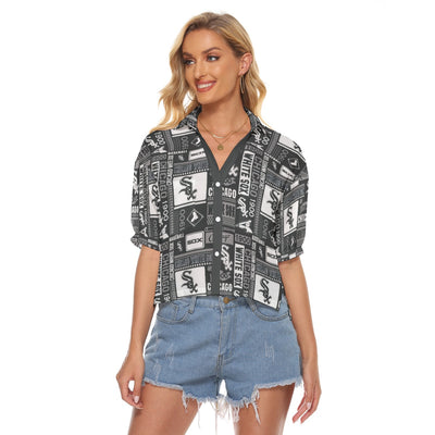 Chicago White Sox Women's V-neck Shirts chicago white sox baseball fan apparel streetwear game day outfit
