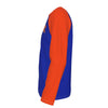 White Smoke New York Baseball Raglan Sleeve Fan Shirt – Blue and Orange Game Day Tee