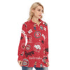 Nebraska Lincoln Cornhuskers Women's Long Shirt - Big Ten football apparel varsity sportswear product image 2.0