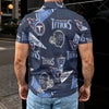 tennessee-titans-mens-polo-shirt navy light blue football fabric breathable detail
