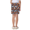 White Smoke Chicago Football Kids Camo Beach Shorts – Navy Orange Youth Summer Shorts