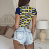Michigan - Wolverines Women's Slim-Fit T-shirt White varsity sports apparel