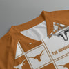 Texas at Austin - Longhorns Jersey With Short Raglan Sleeve White varsity sports apparel