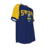 Sweden Soccer T-Shirt Blue and Yellow – Sweden Football Fan Shirt with Flag Graphic