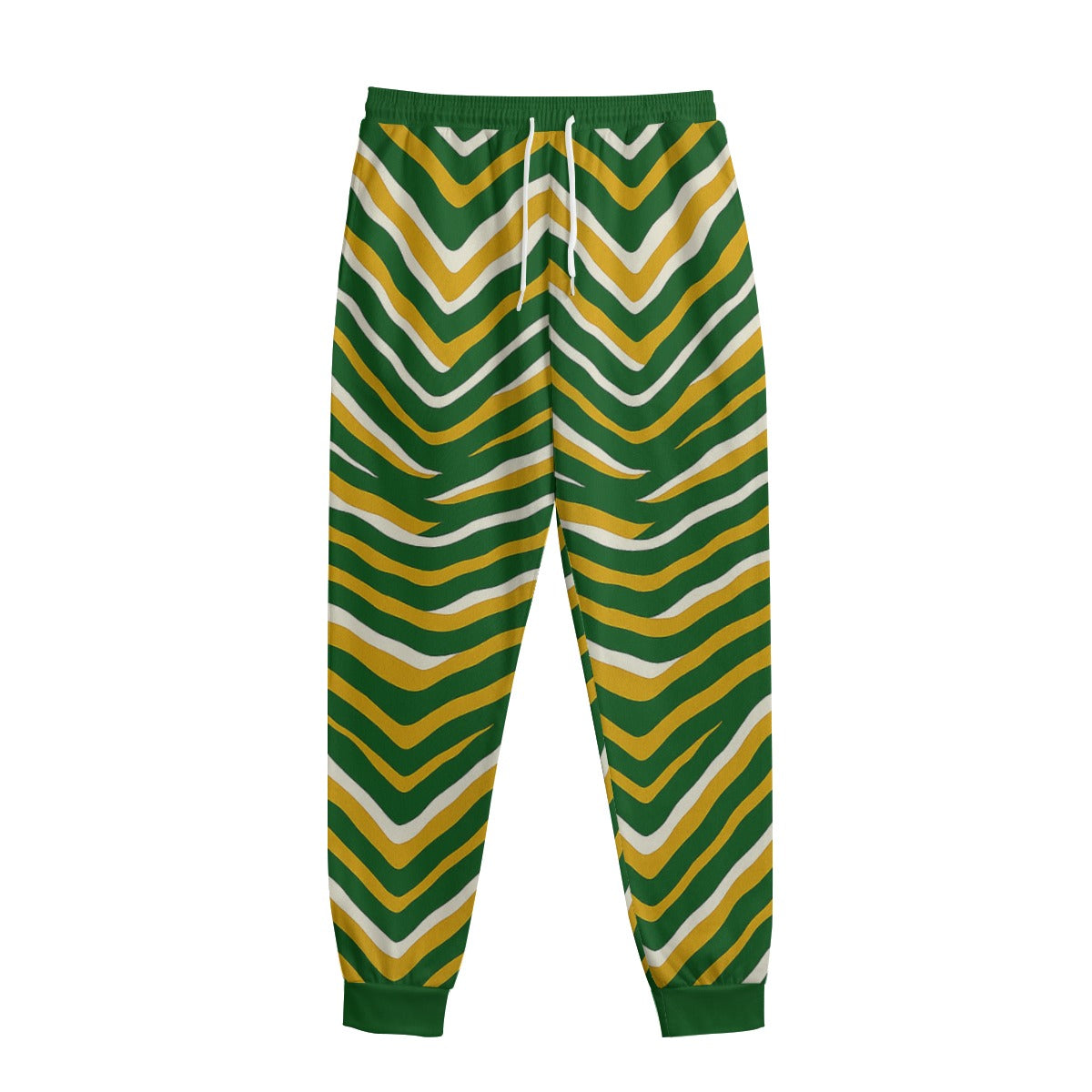 Green Bay Football Yellow Green Zebra Sweatpants With Waistband – Game Day Streetwear – fan gear, fan gear, image 1.0
