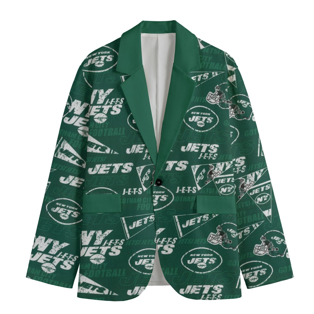 New York football style green blazer – game day streetwear jacket streetwear fashion product image 3