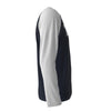 White Smoke Tampa Florida Navy and White Long Sleeve Shirt Men Varsity Raglan Tee