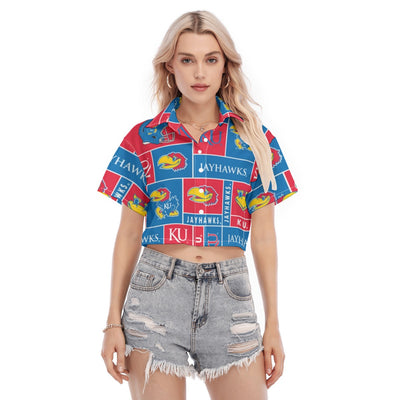 Kansas Jayhawks Women's Cropped Shirt varsity sportswear product image 1.0