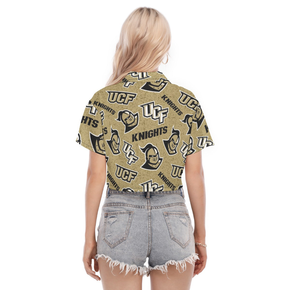 Central Florida - Knights Women's Cropped Shirt White varsity game day apparel