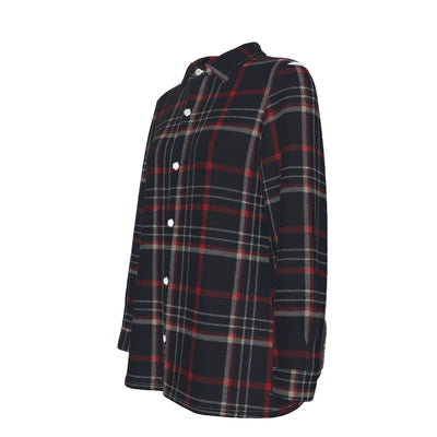 women tartan plaid streetwear shirt